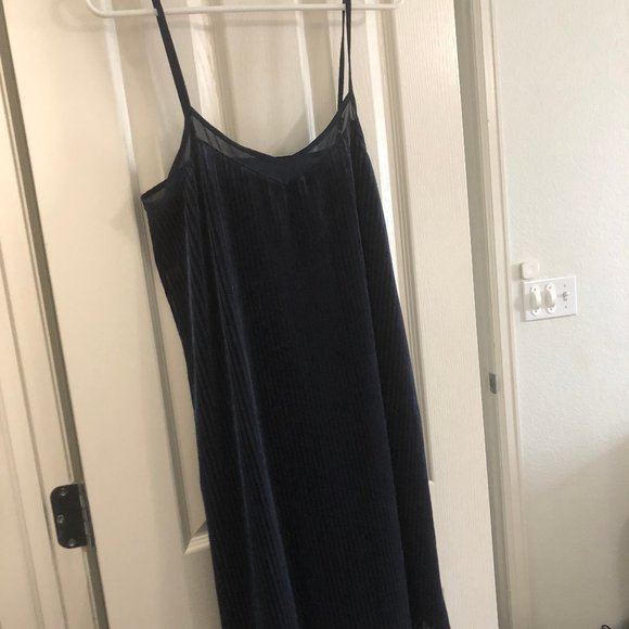 Mudd Ribbed Velvet Strappy Dress - Picture 1 of 5
